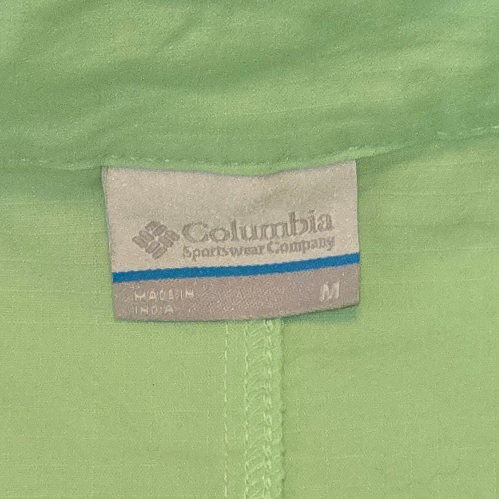 Columbia Womens Jacket Size M Green Button Up Lightweight Coat NWT